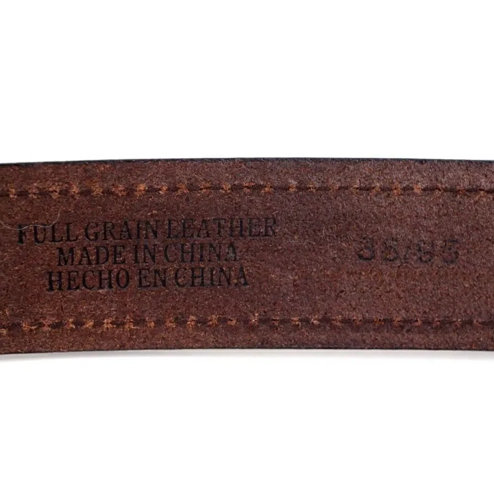 DOCKERS BROWN GENUINE LEATHER 1.25